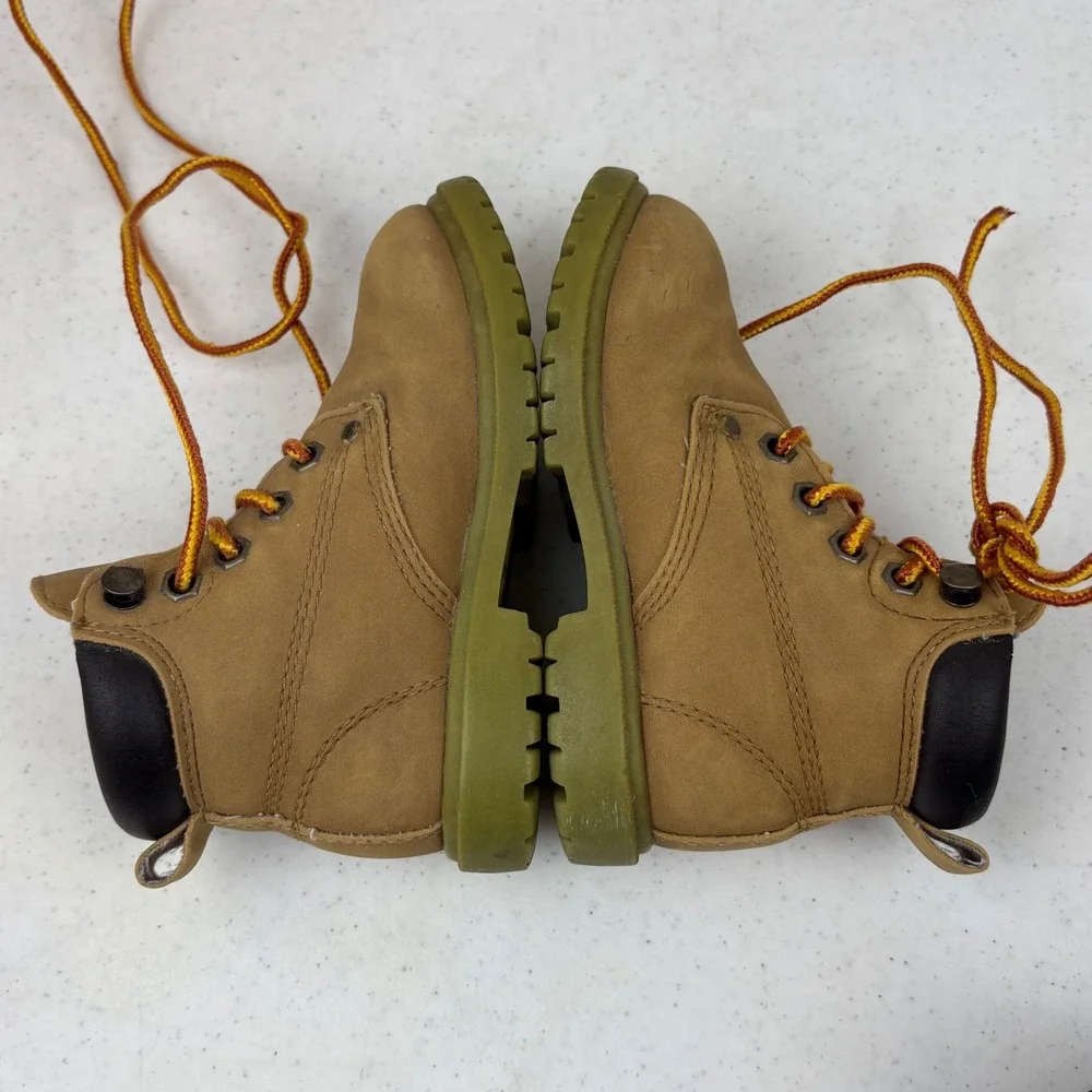 Ozark Trail‎ Dale Toddler Boys Wheat Work Boots Size 7 Tan Lace Up Lug Sole